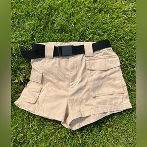 Tna tan cargo shorts